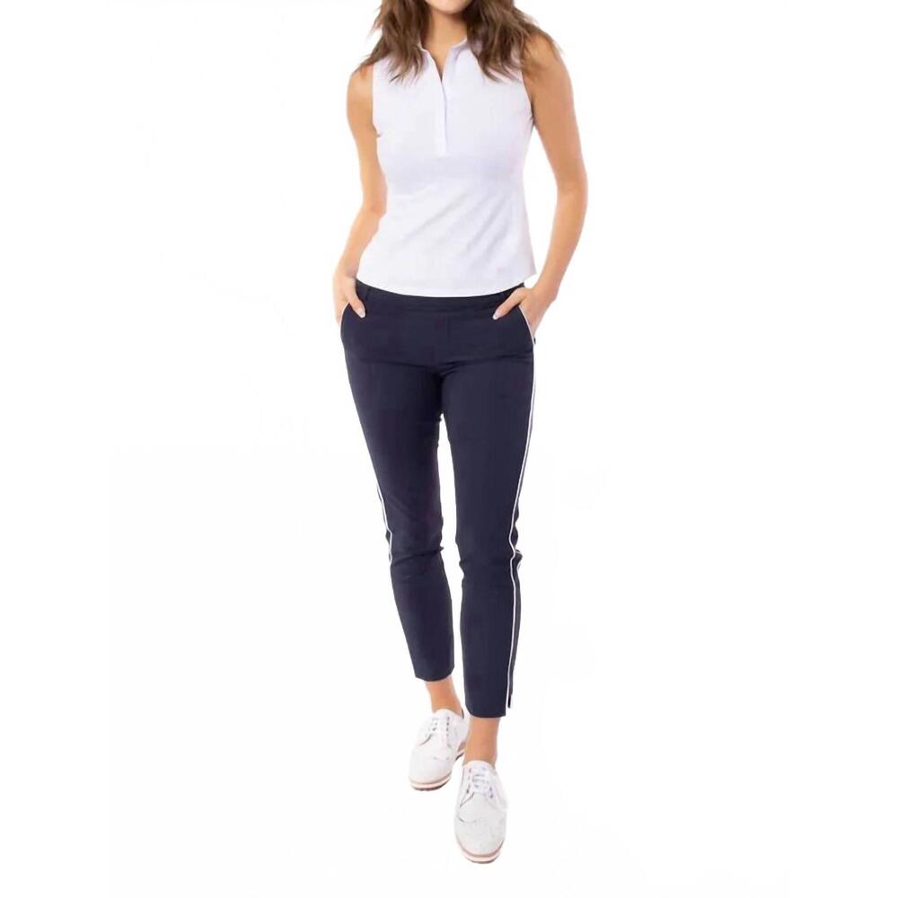 NEW GOLFTINI ankle pant in navy/black